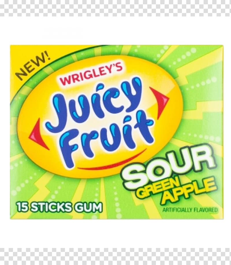 Chewing gum Juicy Fruit Starburst Wrigley Company Food, chewing gum transparent background PNG clipart