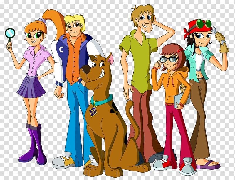 Daphne Blake Fred Jones Shaggy Rogers Velma Dinkley Scooby Doo, scooby doo transparent background PNG clipart