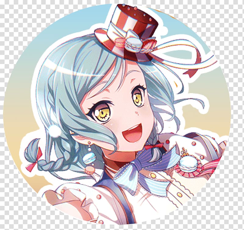 BanG Dream！少女乐团派对 BanG Dream! All-female band Anime Girl group, tumblr girl icon transparent background PNG clipart
