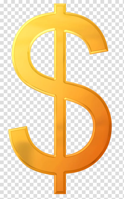 Dollar sign United States Dollar Currency symbol, dollar transparent background PNG clipart