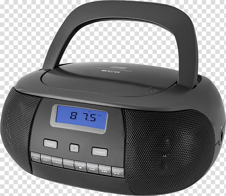 CD-R Boombox CD player Compact disc Radio, radio transparent background PNG clipart