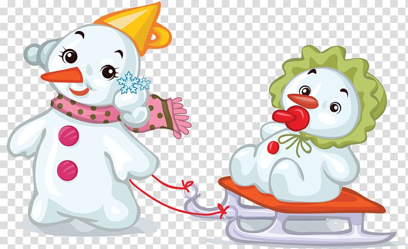 Santa Claus Christmas Snowman Cartoon, Snowman Creative transparent background PNG clipart