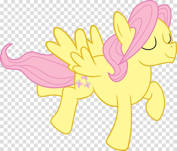 Pony Butterscotch Fluttershy , horse transparent background PNG clipart