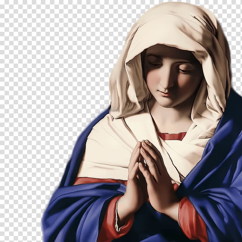Virgin Mary, St Mary Praying transparent background PNG clipart