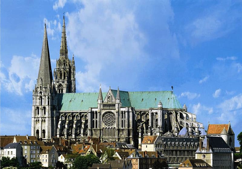 Chartres Cathedral Notre-Dame de Paris Gothic architecture, Cathedral transparent background PNG clipart