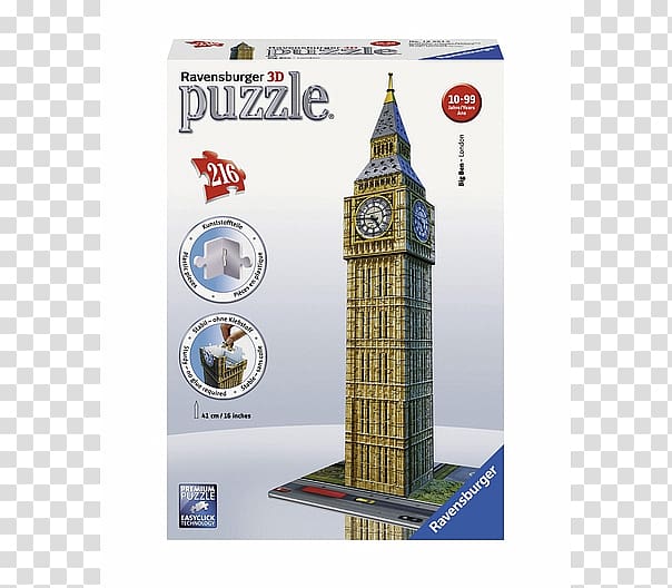 Puzz 3D Big Ben Jigsaw Puzzles Set Ravensburger, big ben transparent background PNG clipart
