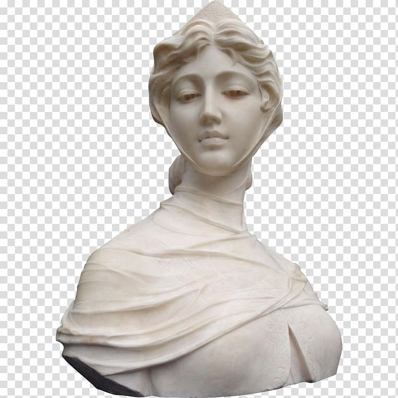 Marble sculpture Bust Carrara Stone carving, stone-sculpture transparent background PNG clipart