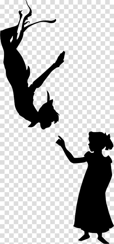 Peter Pan Peter and Wendy Wall decal Tinker Bell Silhouette, peter pan hat transparent background PNG clipart