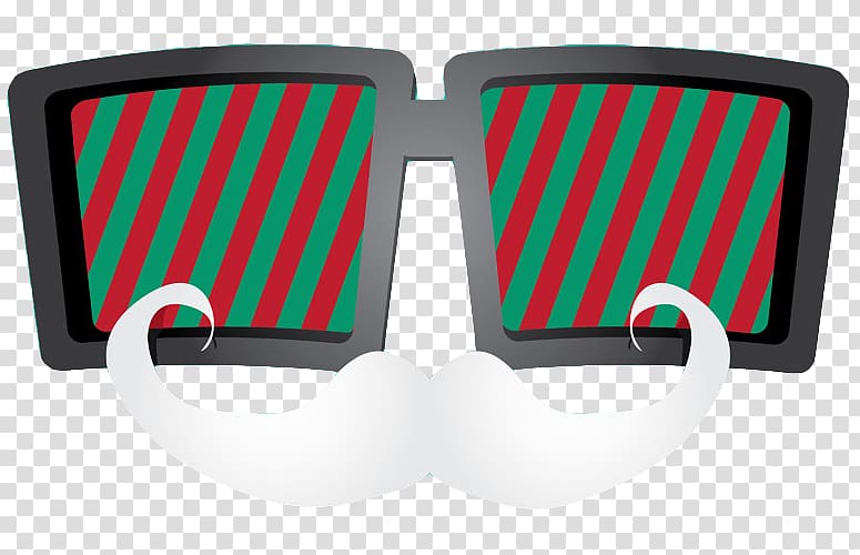 Santa Claus Christmas Beard, Santa\'s beard and glasses transparent background PNG clipart