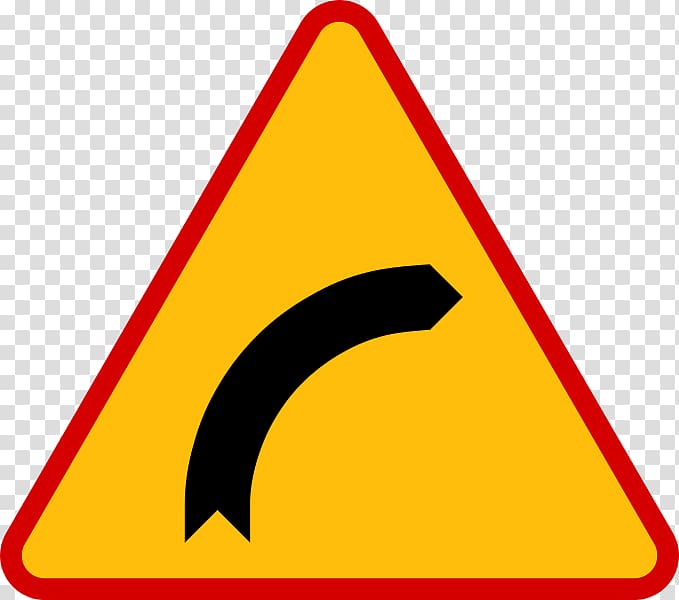 Poland Traffic sign Bourbaki dangerous bend symbol Road, road transparent background PNG clipart