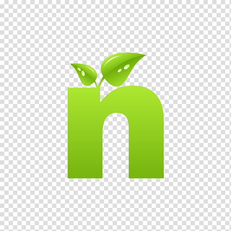 Letter N Font, Green plant alphabet n transparent background PNG clipart