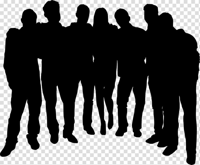 Silhouette Desktop Crowd, Silhouette transparent background PNG clipart