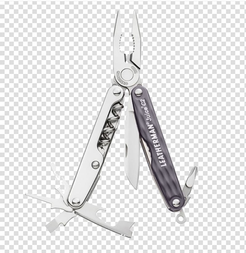 Juice Multi-tool Knife Leatherman Screwdriver, Silver Wave multi-tool knife transparent background PNG clipart