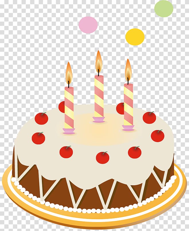 cake with candles illustration, birthday cake material transparent background PNG clipart