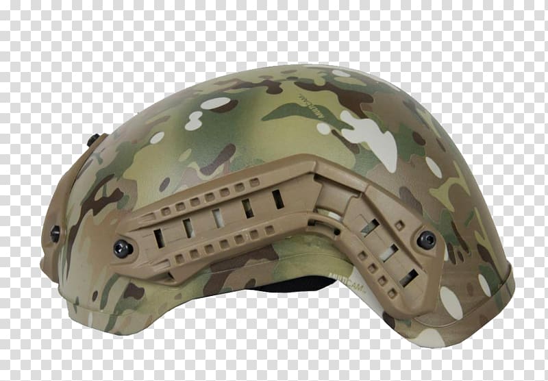 Military camouflage Bicycle helmet Universal Camouflage Pattern, Camouflage Helmet transparent background PNG clipart