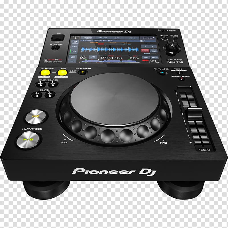 Pioneer DJ Disc jockey CDJ DJ controller Media player, Disc jockey transparent background PNG clipart