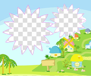 South Korea Cartoon Tudou.com , Children\'s album template elements transparent background PNG clipart thumbnail