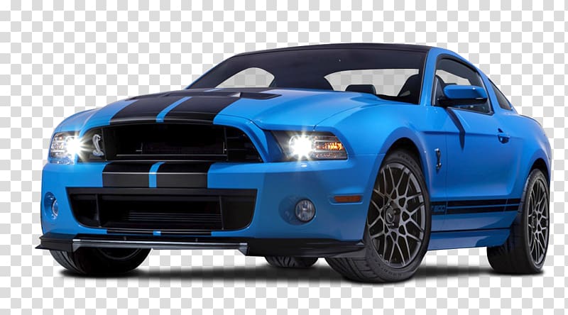 5th gen. blue Ford Mustang coupe, 2013 Ford Mustang GT Shelby Mustang 2013 Ford Shelby GT500 Car, Ford Mustang Shelby GT500 Car transparent background PNG clipart