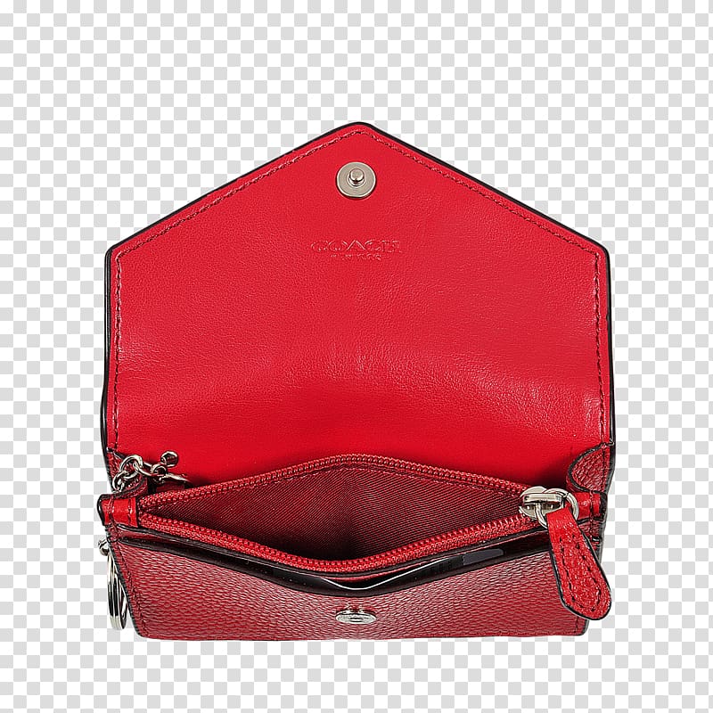 Handbag Leather Tapestry Envelope Coin purse, double happiness red envelope design transparent background PNG clipart