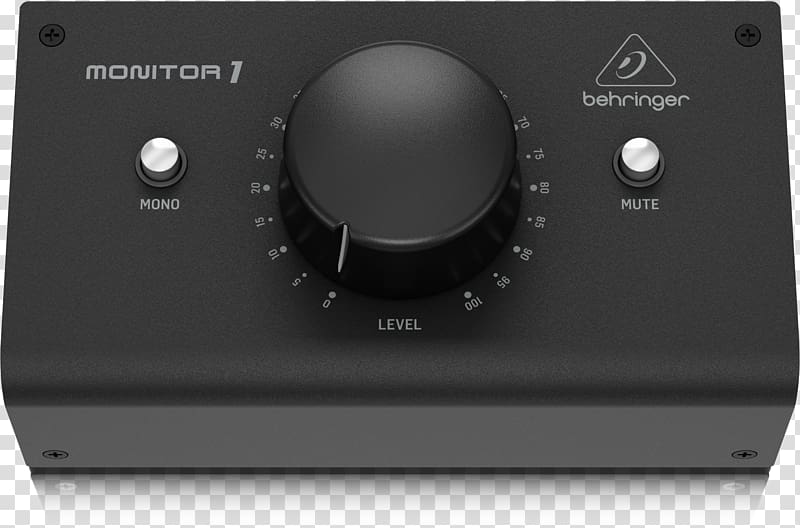 Behringer Stereophonic sound Controller Studio monitor Passivity, amplifier bass volume transparent background PNG clipart