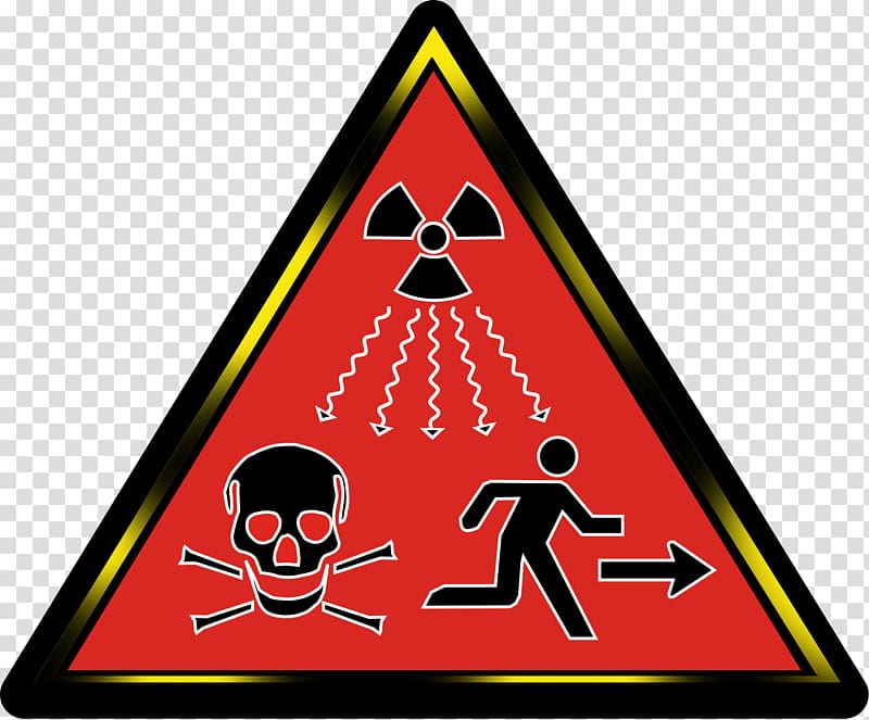 Hazard symbol Ionizing radiation Radioactive decay Sign, symbol transparent background PNG clipart