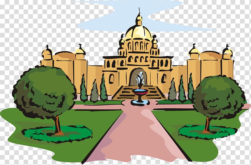 Cartoon Palace Illustration, material Royal Palace transparent background PNG clipart