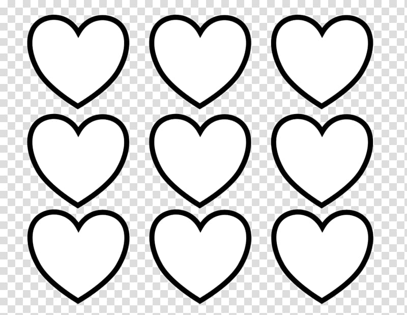 Valentines Day Coloring book Heart , Mini Heart transparent background PNG clipart