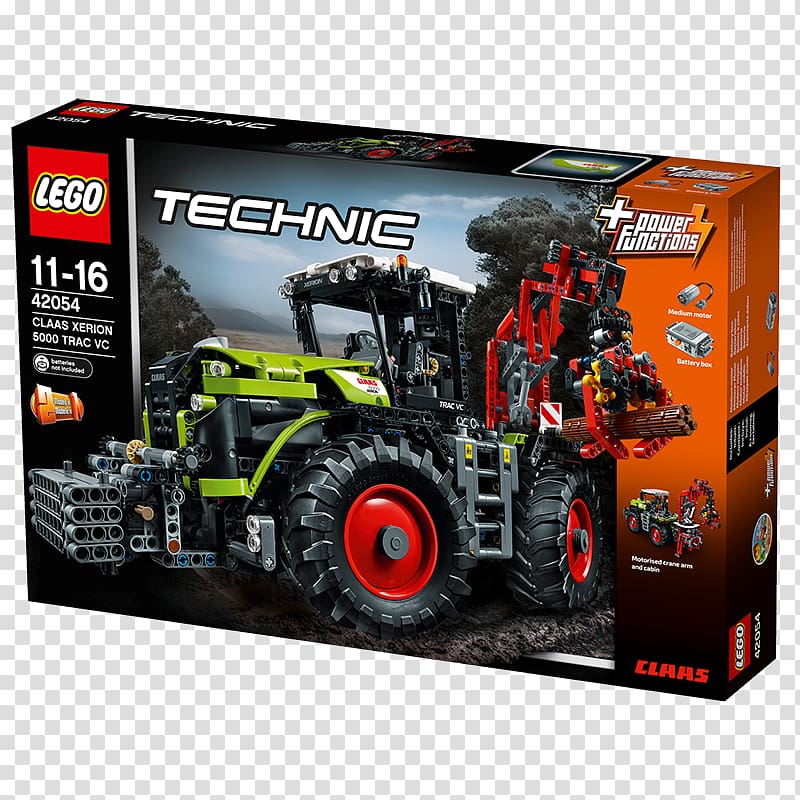 Lego Technic Claas Xerion 5000 Lego City, tractor transparent background PNG clipart