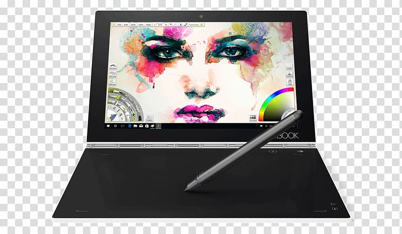 Laptop Computer keyboard Lenovo Yoga Book 2-in-1 PC, Laptop transparent background PNG clipart