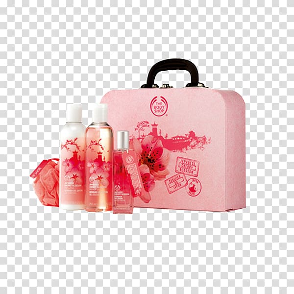 Lotion The Body Shop Gift Perfume Skin care, Rose essential oil Skin Care Set transparent background PNG clipart