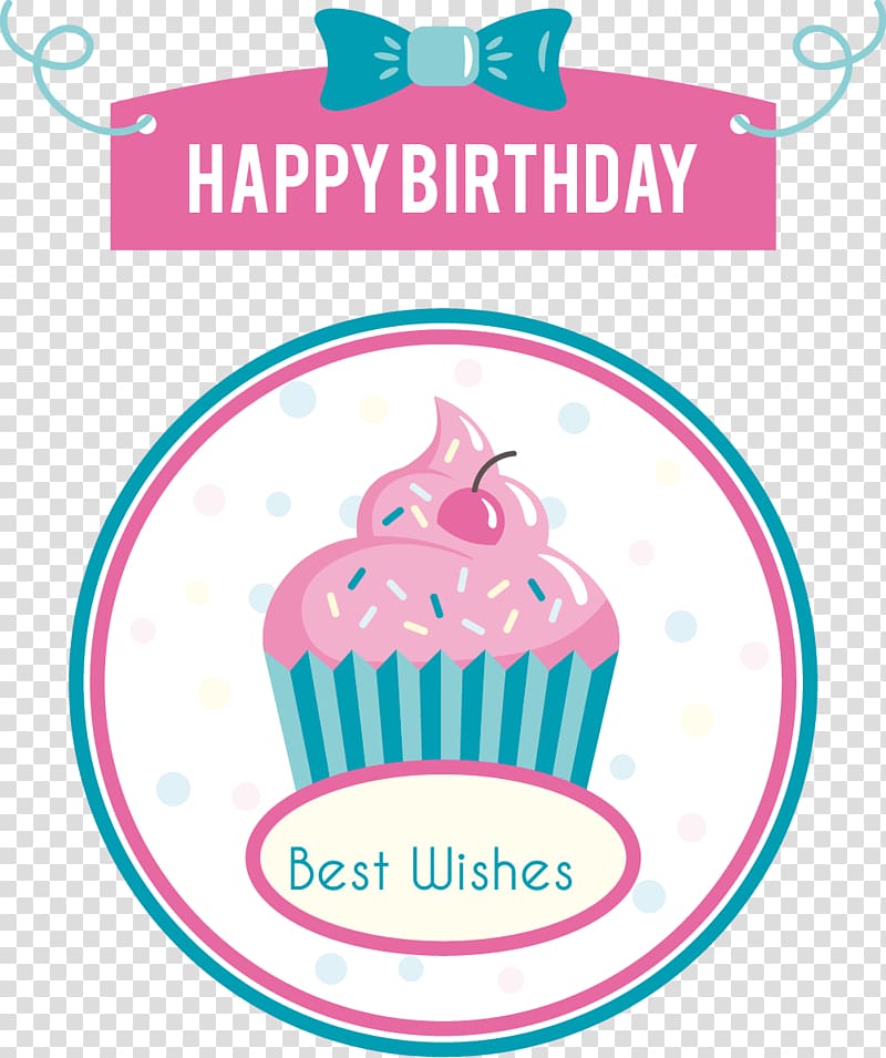 Birthday cake Birthday card, hand-drawn cartoon dessert tag transparent background PNG clipart