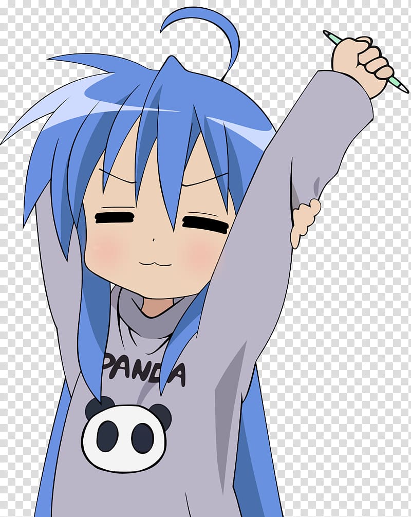 Japan Anime Lucky Star Konata Izumi Television, lucky transparent background PNG clipart