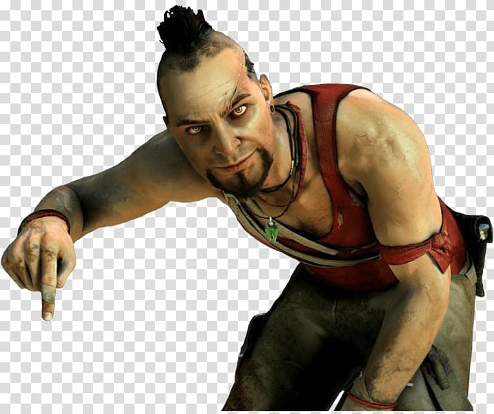 man in red tank top , Far Cry Showing Down transparent background PNG clipart