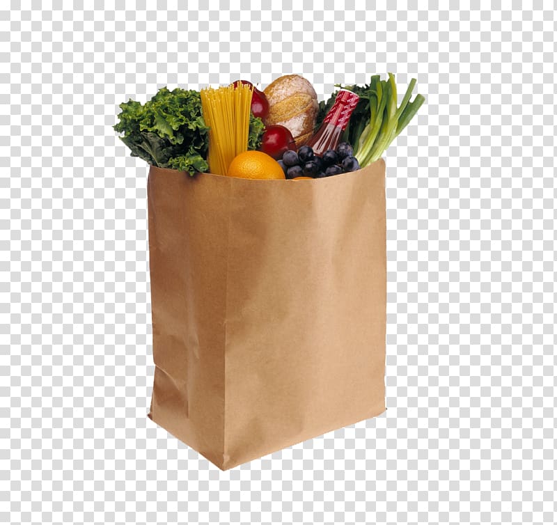Pantry Food bank Donation Food drive, Bag of vegetables and fruits transparent background PNG clipart