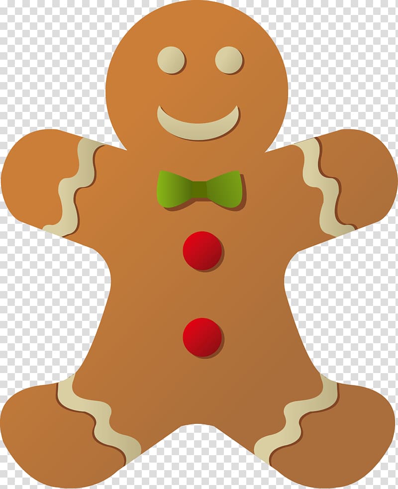 The Gingerbread Man Gingerbread house Santa Claus, Creative cookie transparent background PNG clipart