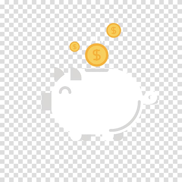 Yellow Circle Pattern, piggy bank transparent background PNG clipart