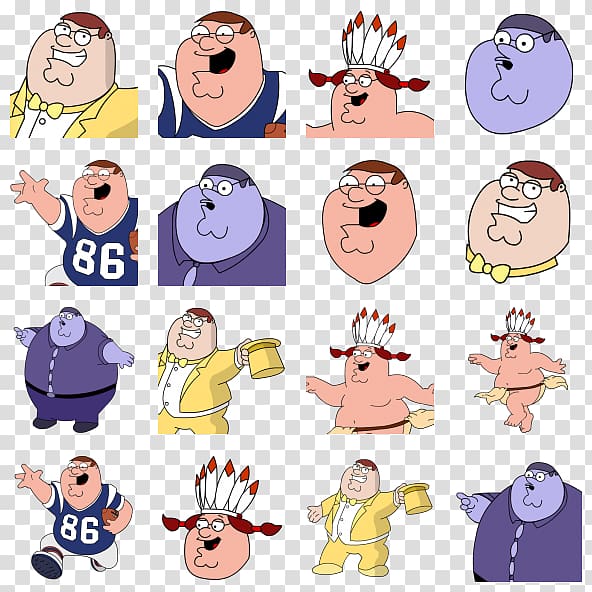 Peter Griffin Computer Icons Emoticon, family guy transparent background PNG clipart