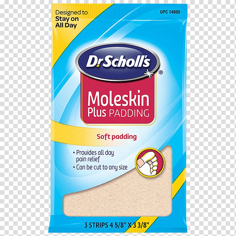 Moleskin Dr. Scholl's Blister Shoe Foot, corn or wart transparent background PNG clipart