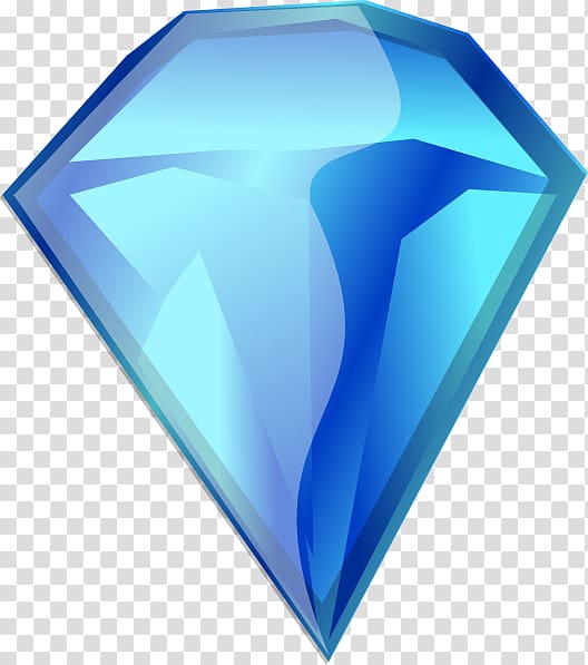 Blue diamond , Diamant Cartoon transparent background PNG clipart
