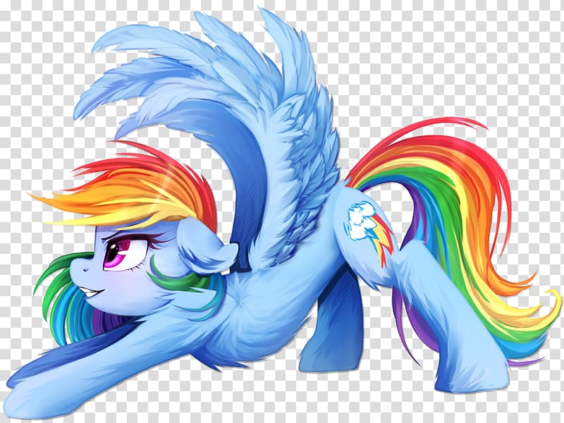 Rainbow Dash Pony Fan art, rainbow transparent background PNG clipart