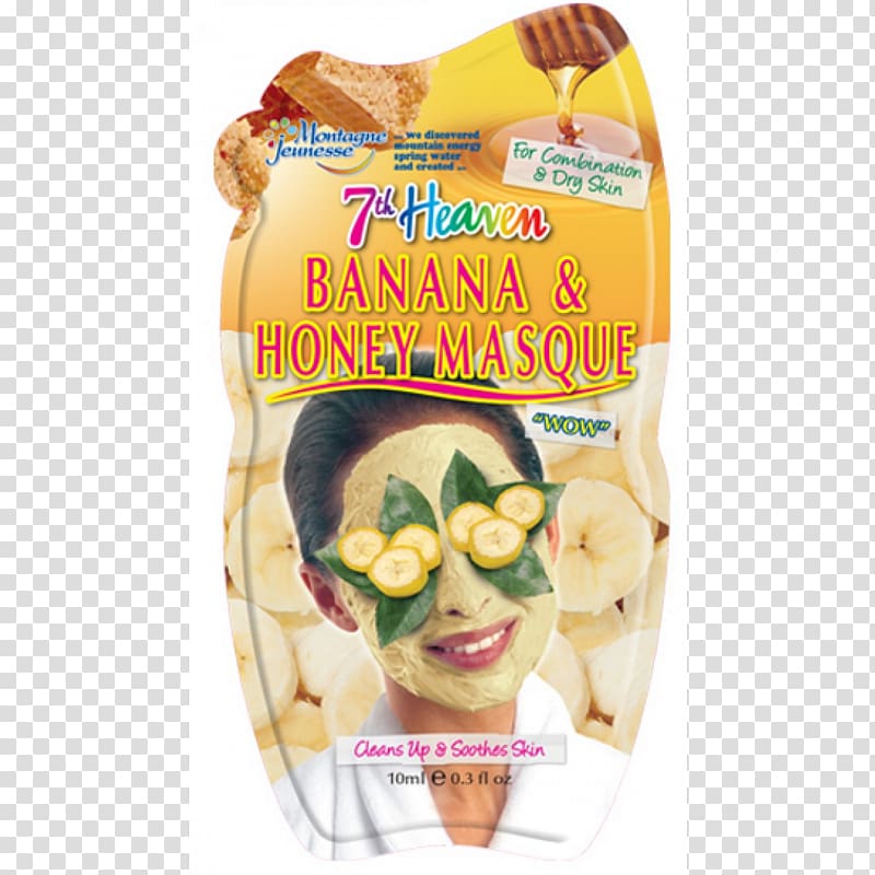Facial mask Banana Honey Montagne Jeunesse, mask transparent background PNG clipart