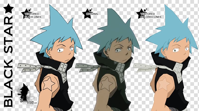 Black Star Maka Albarn Death the Kid Soul Eater, soul eater transparent background PNG clipart