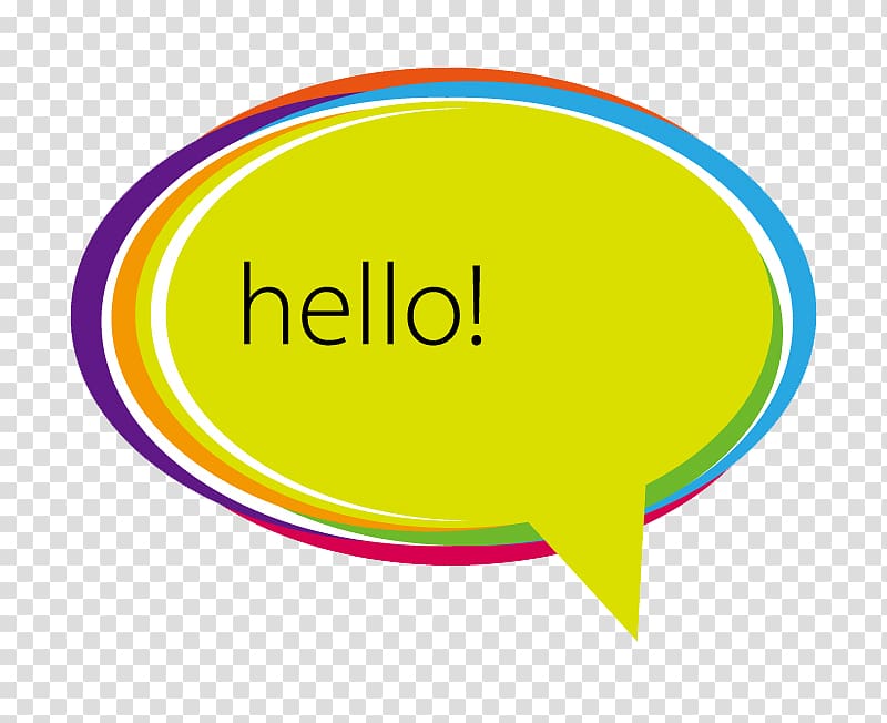 Dialogue Dialog box Speech balloon, hello Colorful dialog transparent background PNG clipart