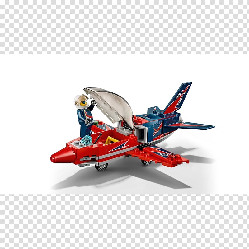 Airplane Amazon.com Lego City LEGO 60177 City Airshow Jet, airplane transparent background PNG clipart