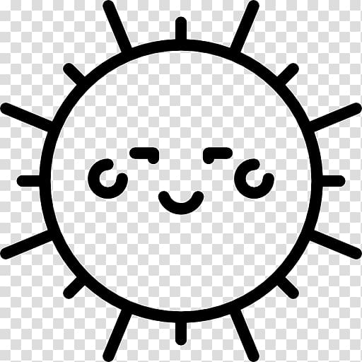 Coloring book Computer Icons Mandala, smiling sun transparent background PNG clipart
