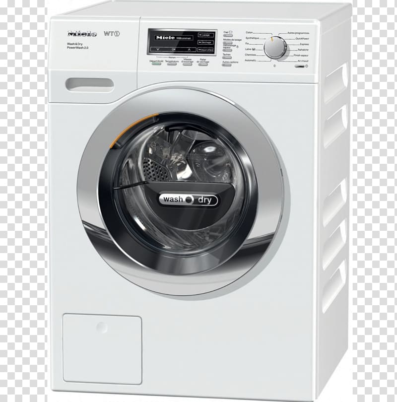 Washing Machines Combo washer dryer Miele Clothes dryer Home appliance, washing transparent background PNG clipart