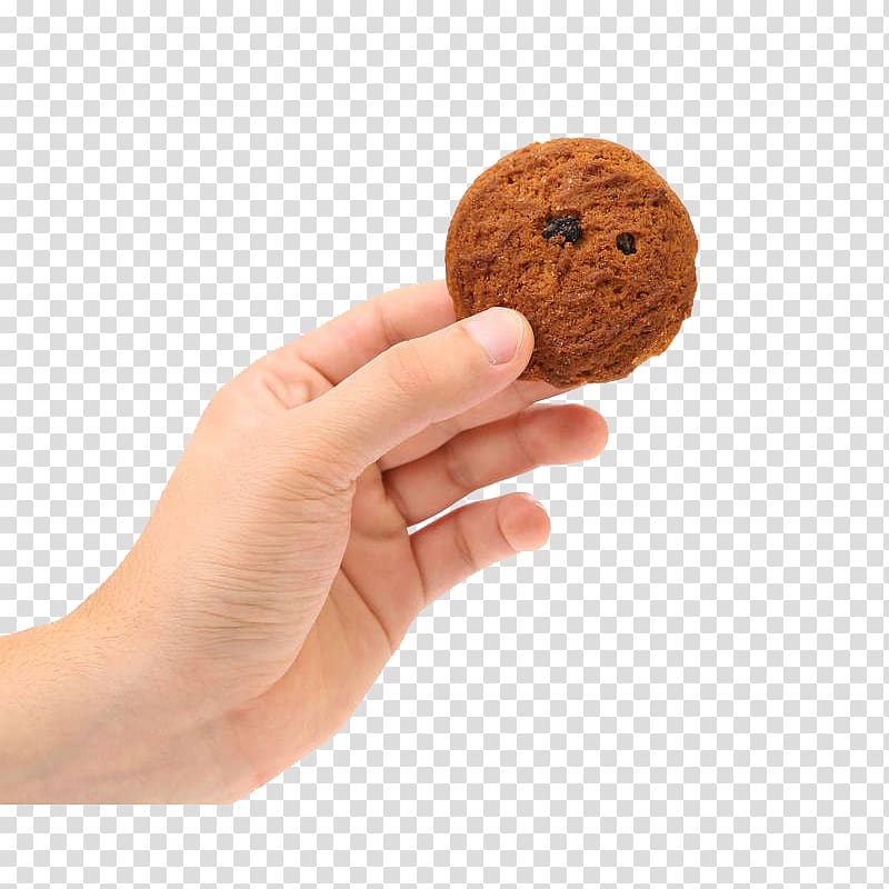 Cookie , Hand holding cookies transparent background PNG clipart