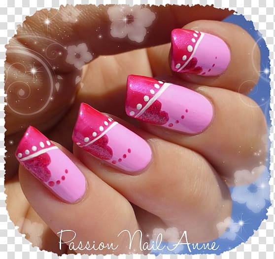 Nail Polish Nail art Valentine's Day Manicure, nail swipe transparent background PNG clipart