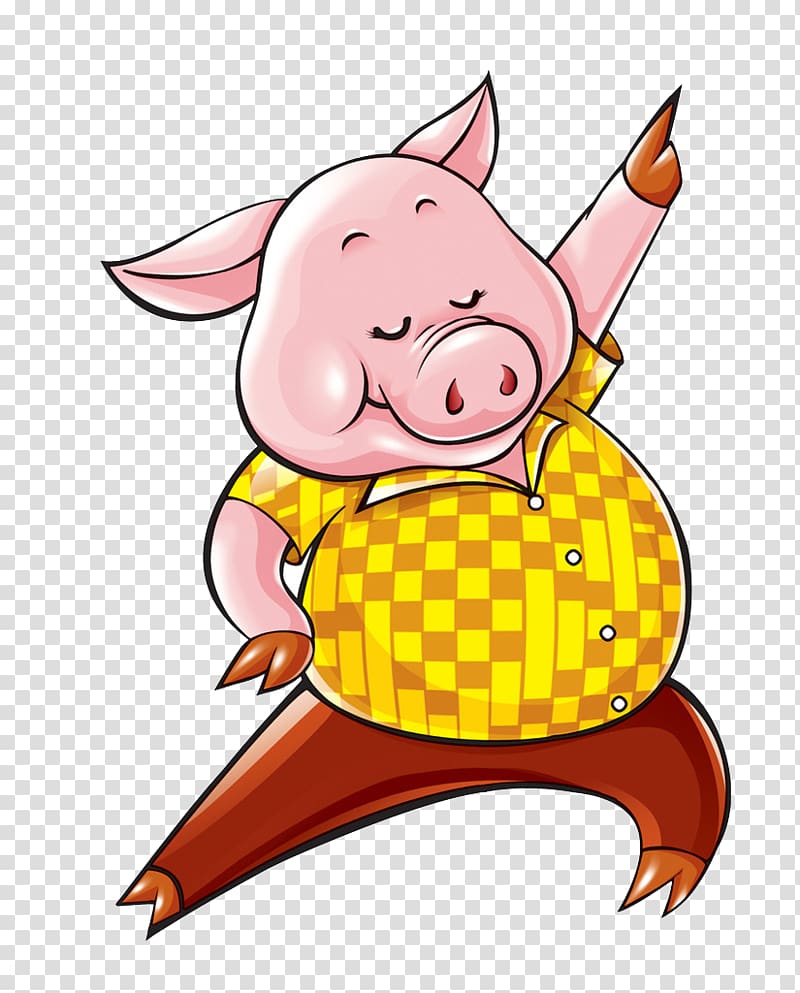 pink pig , Domestic pig Cuteness, Cute little pig transparent background PNG clipart