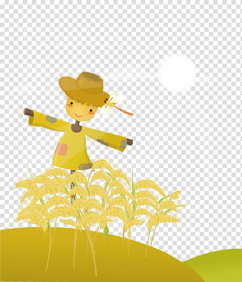 Cartoon Scarecrow 3D computer graphics Illustration, Field of dummy transparent background PNG clipart